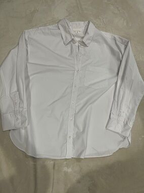 H&M White Men's Long-Sleeve Dress Shirt